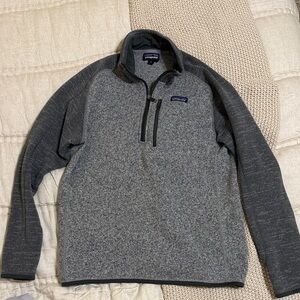Patagonia Two-Tone Gray Quarter-Zip Pullover